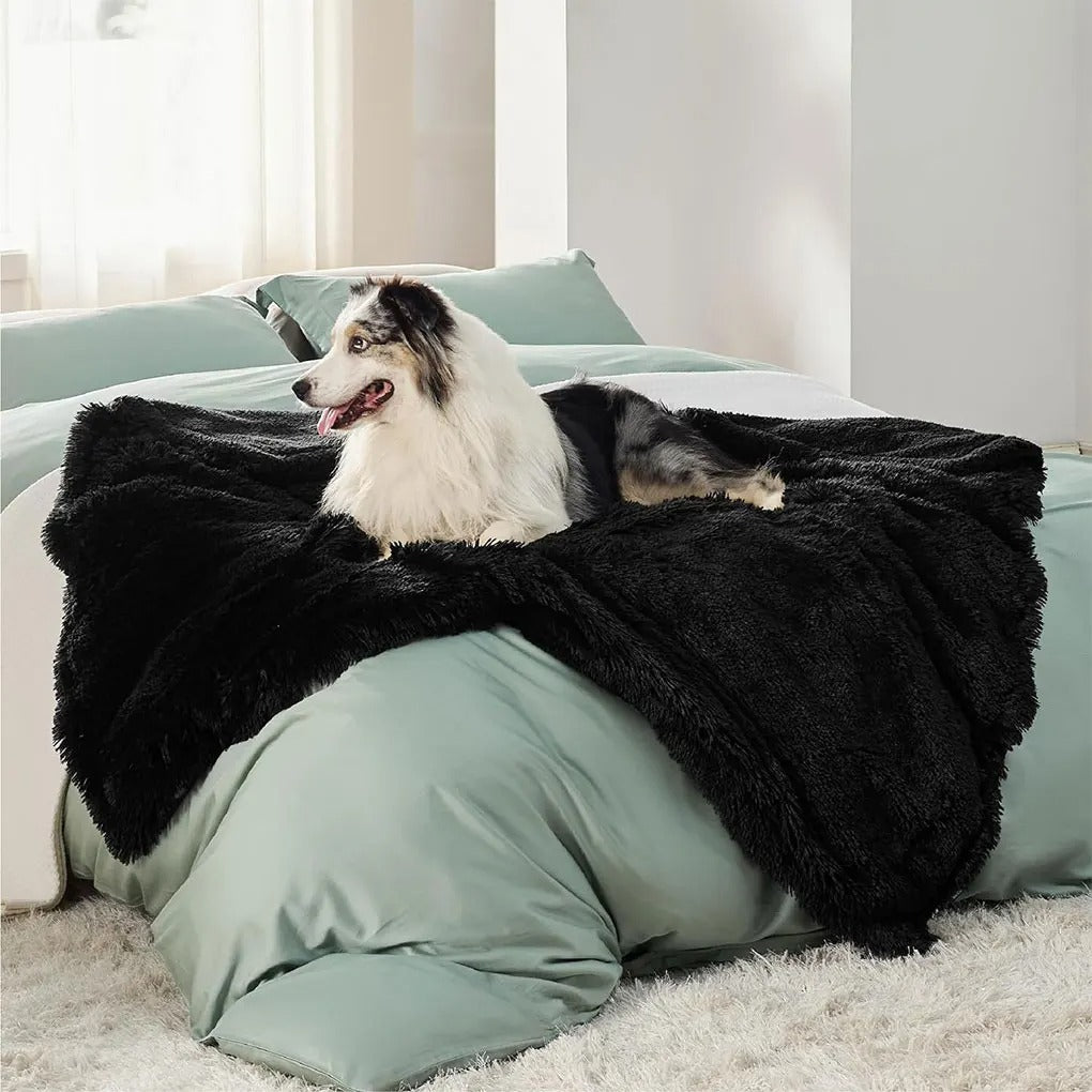 Long Plush PV Velvet Sherpa - Pet Waterproof Warm Blanket