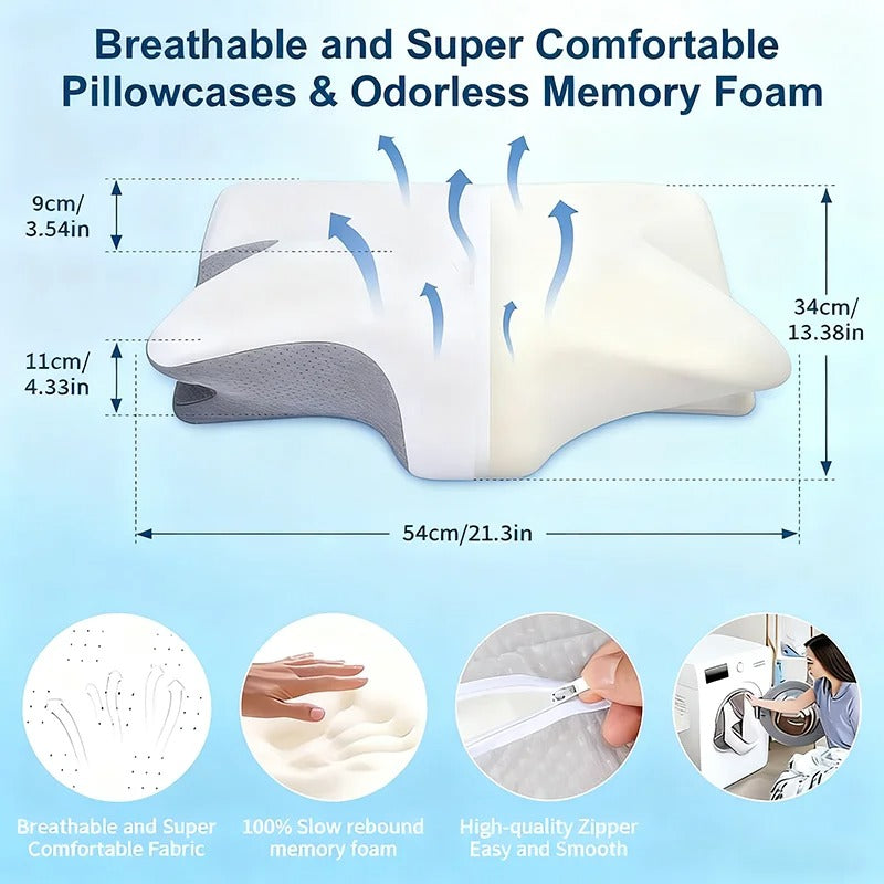 Memory Foam Butterfly Pillow